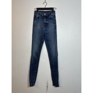 CANDIANI Denim TG 27 Milan Italy DISTRESSED Long Skinny‎ Women’s Jeans 20 SS2019